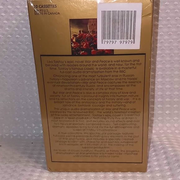 War and Peace (BBC RADIO PRESENTS) By Leo Tolstoy Audio Cassette - Picture 5 of 5